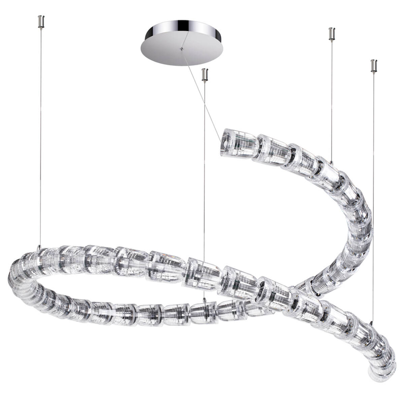 Люстра Safora Chrome Хром Прозрачный Люстра Safora Chrome Хром Прозрачный в Тюмени | Loft Concept