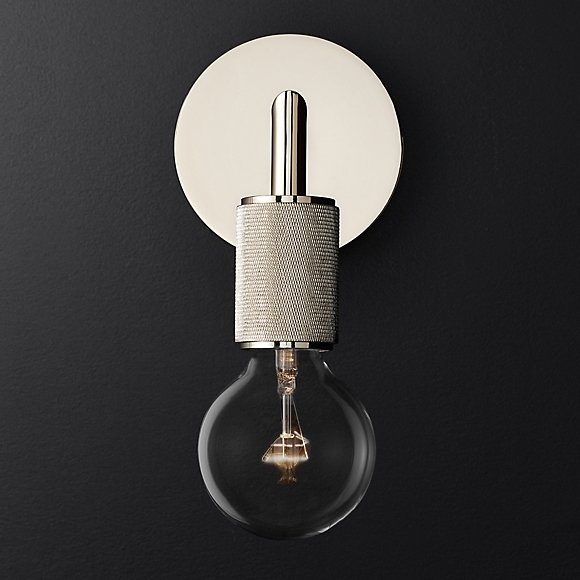 Бра RH Utilitaire Single Sconce Silver Никель Бра RH Utilitaire Single Sconce Silver Никель в Тюмени | Loft Concept