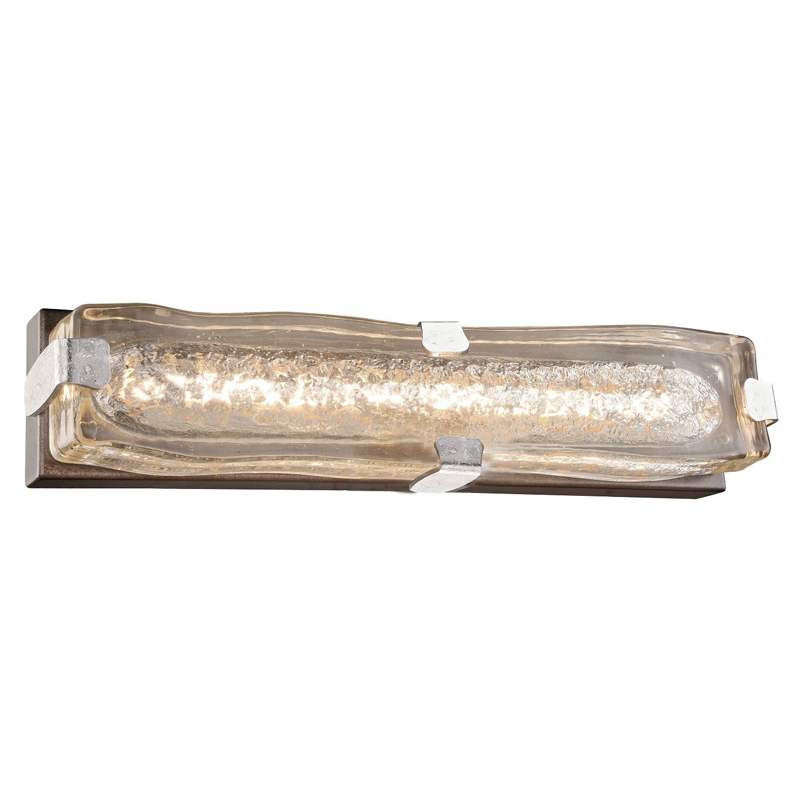 Бра с плафоном из выдувного муранского стекла Lumpio Silver Серебристый Коричневый Бра с плафоном из выдувного муранского стекла Lumpio Silver Серебристый Коричневый в Тюмени | Loft Concept