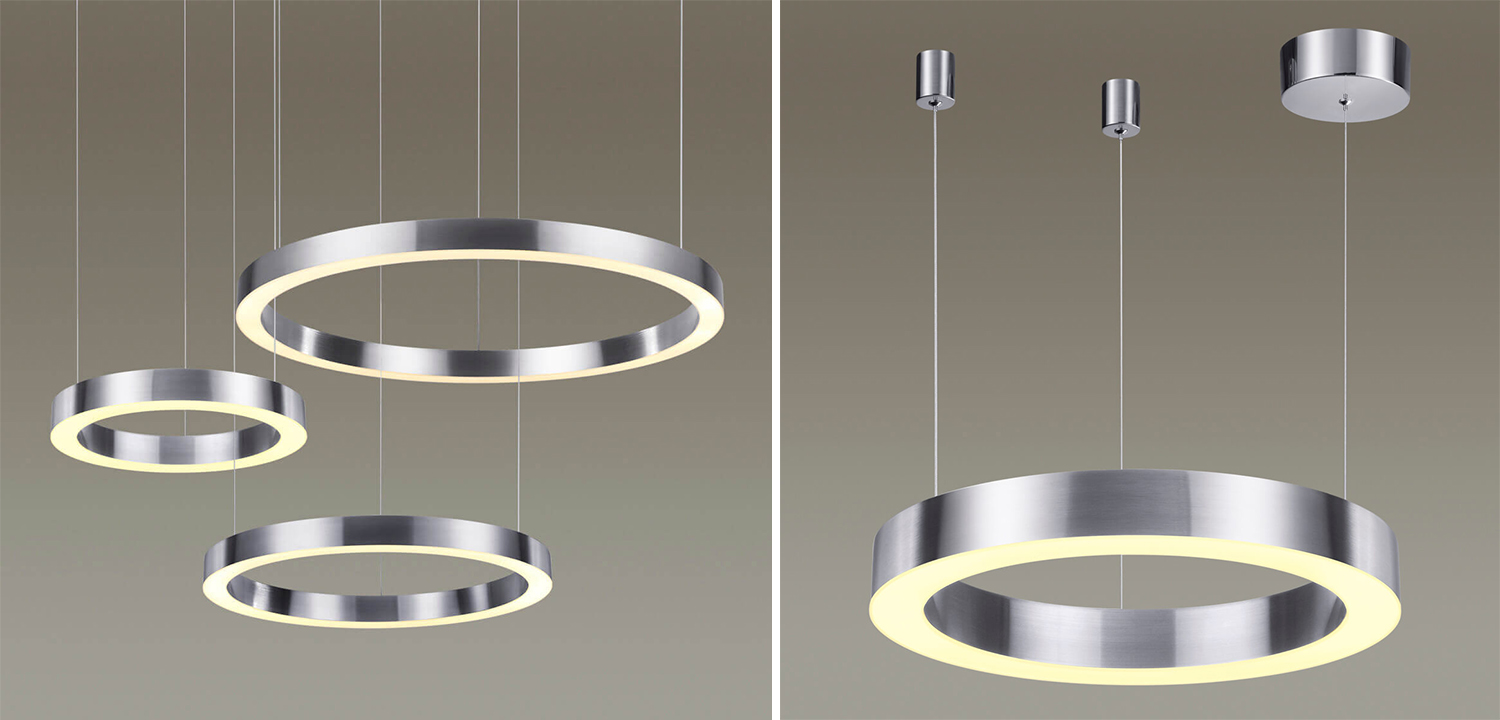 Подвесной светильник Nickel Ribbon Ring 40 - фото №1