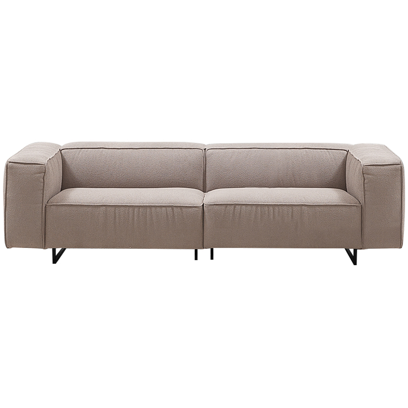 Диван Bastien Soft Beige Sofa Бежевый Черный Диван Bastien Soft Beige Sofa Бежевый Черный в Тюмени | Loft Concept