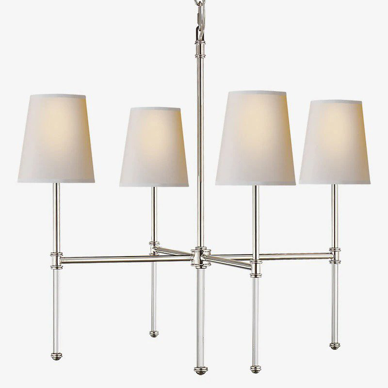 Люстра Nicoleta Silver Chandelier Серебряный Белый Люстра Nicoleta Silver Chandelier Серебряный Белый в Тюмени | Loft Concept