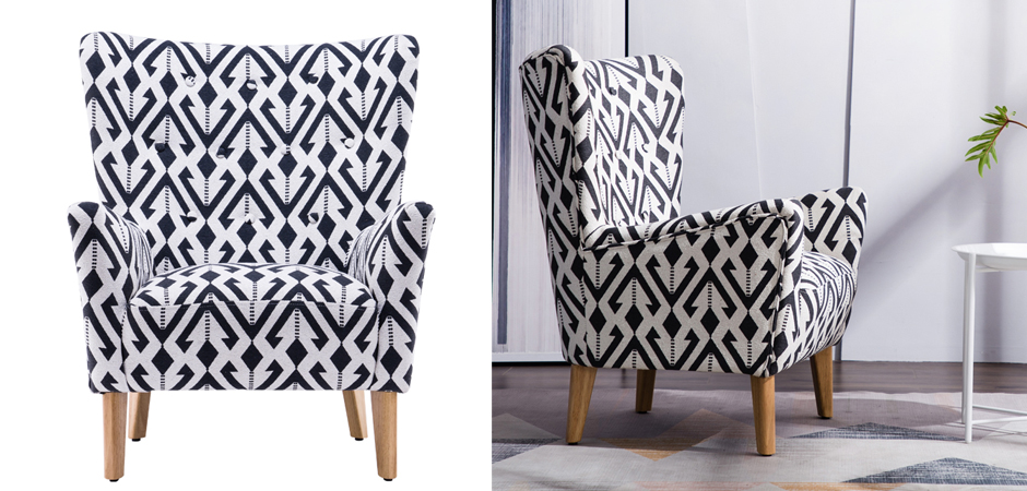 Кресло Black and White Triangle Chair Кресло Black and White Triangle Chair - Loft-Concept в Тюмени