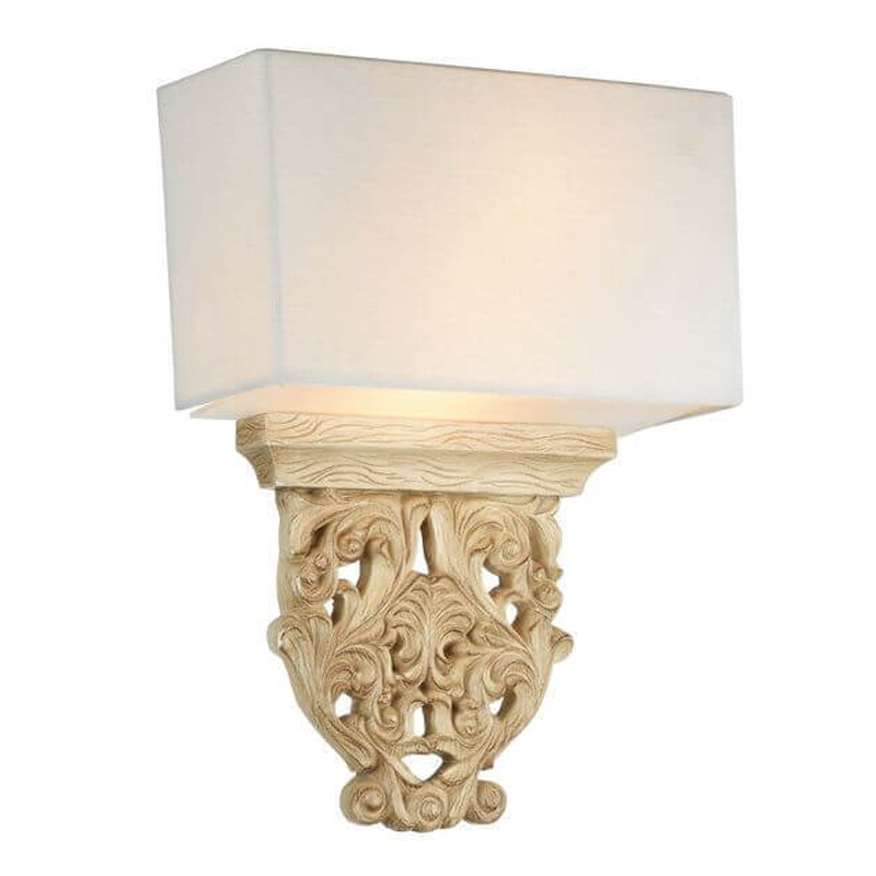 Бра Agueta Light Sconce Белый Бежевый Бра Agueta Light Sconce Белый Бежевый в Тюмени | Loft Concept