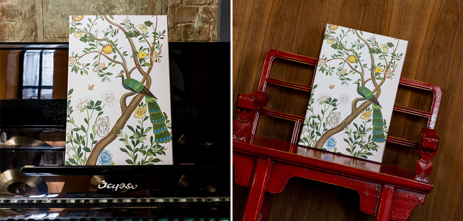 Картина с зеленым павлином Emperor