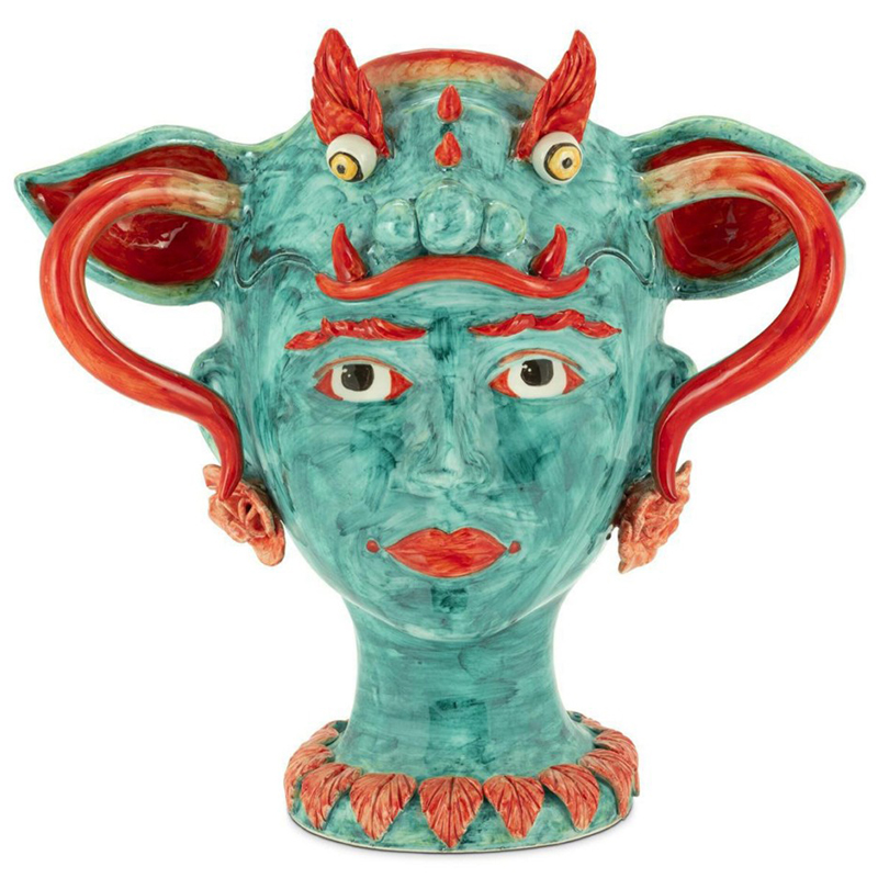 Ваза Vase Selva Dragon Бирюзовый Красный Ваза Vase Selva Dragon Бирюзовый Красный в Тюмени | Loft Concept