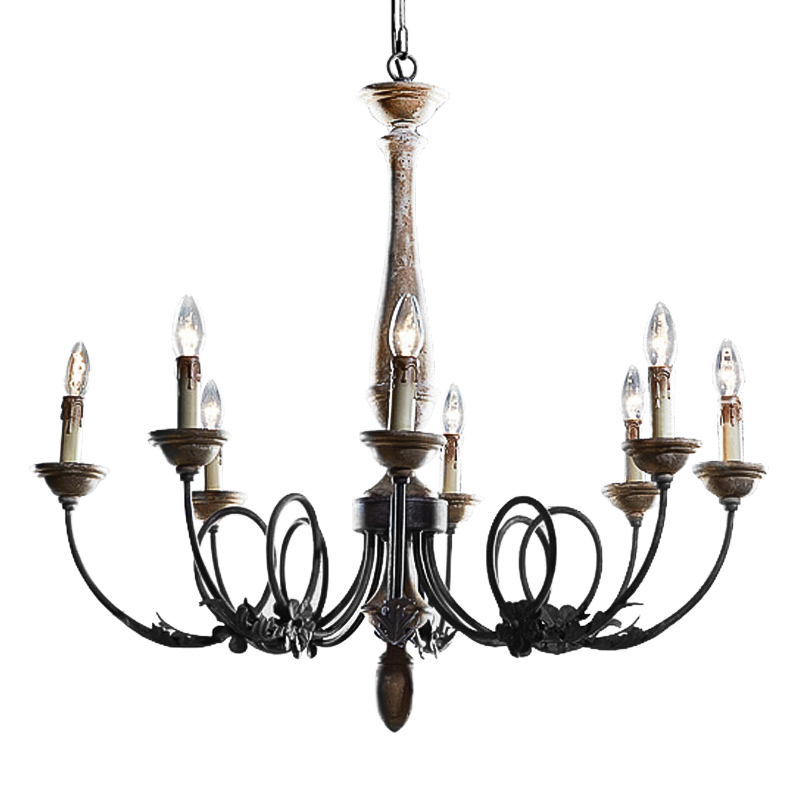 Люстра Gaudin Chandeliers Винтажный черный Бежево-серый Люстра Gaudin Chandeliers Винтажный черный Бежево-серый в Тюмени | Loft Concept