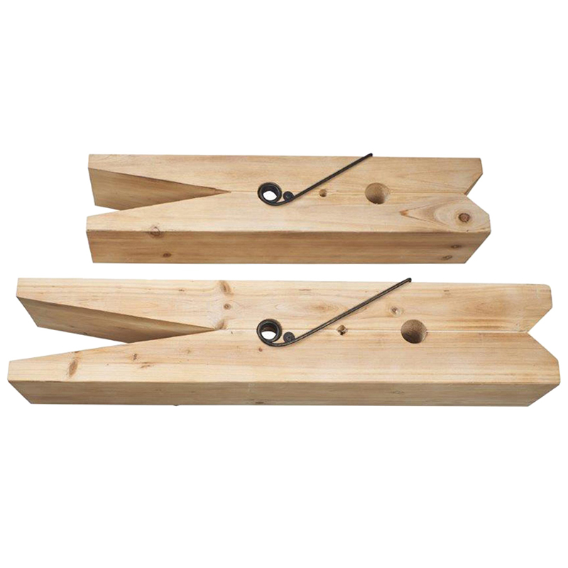 Комплект из 2-х полок в виде прищепок Clothespins Shelves Древесина Комплект из 2-х полок в виде прищепок Clothespins Shelves Древесина в Тюмени | Loft Concept