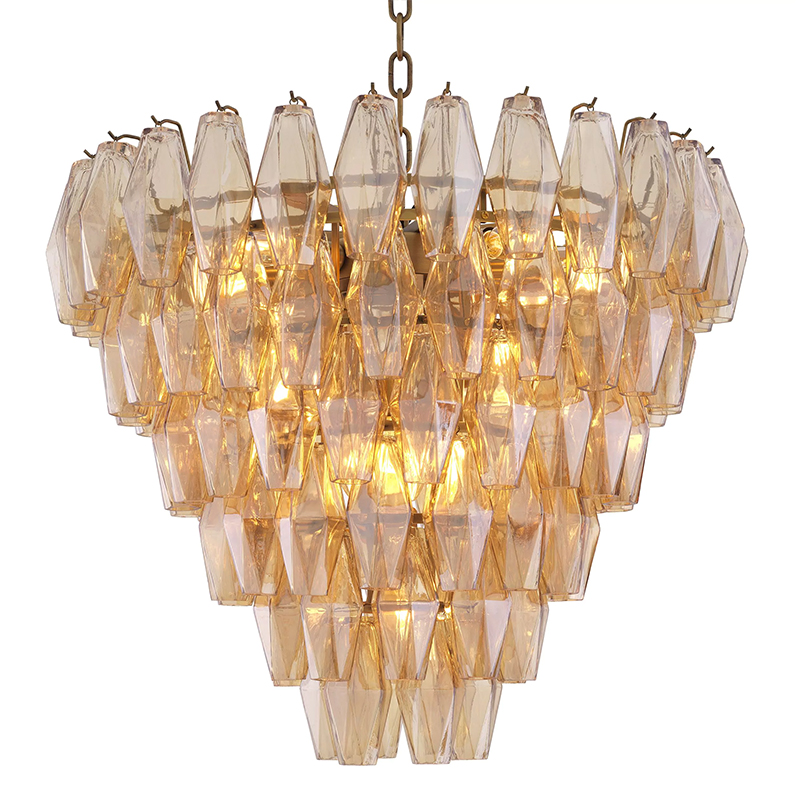 Люстра Eichholtz Chandelier Benini S Amber Янтарный Латунь Люстра Eichholtz Chandelier Benini S Amber Янтарный Латунь в Тюмени | Loft Concept