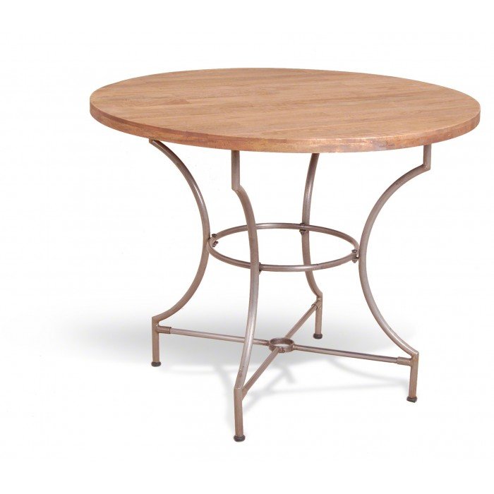 Cтол Industrial Metal Rust Round Dining Table Cтол Industrial Metal Rust Round Dining Table в Тюмени | Loft Concept