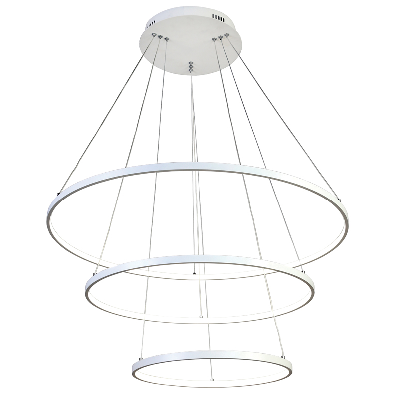 Люстра Ring Horizontal Trio white 80+60+40 Белый Люстра Ring Horizontal Trio white 80+60+40 Белый в Тюмени | Loft Concept