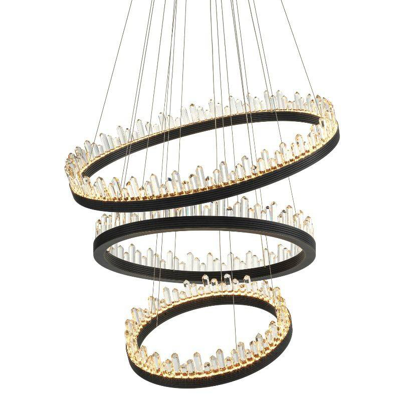 Люстра Eichholtz Chandelier Randall Темная бронза Прозрачный (Transparent) Люстра Eichholtz Chandelier Randall Темная бронза Прозрачный (Transparent) в Тюмени | Loft Concept