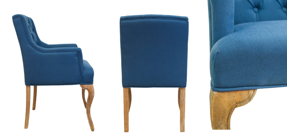Стул French chairs Provence Amelia Blue ArmChair Стул French chairs Provence Amelia Blue ArmChair - Loft-Concept в Тюмени