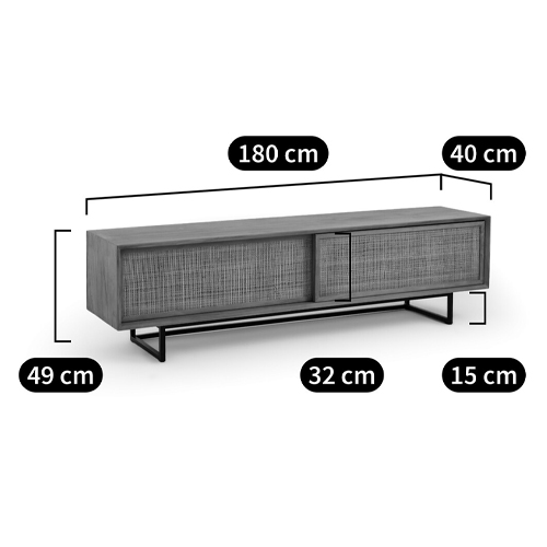 ТВ-тумба из массива тика Busto TV Stand в Тюмени