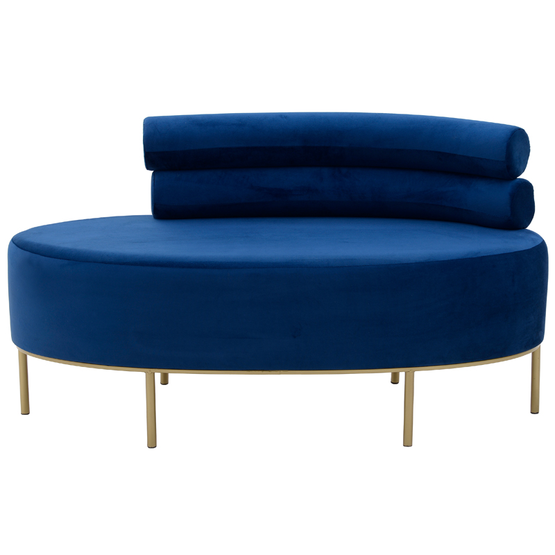 Кушетка Fening Lounge Sapphire Blue Сапфирово-синий Золотой Кушетка Fening Lounge Sapphire Blue Сапфирово-синий Золотой в Тюмени | Loft Concept
