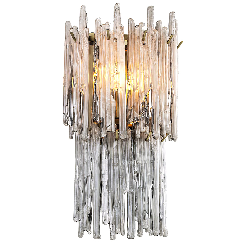 Бра Eichholtz Wall Lamp Saint Roch Double Латунь Прозрачное Стекло Стекло Смок Бра Eichholtz Wall Lamp Saint Roch Double Латунь Прозрачное Стекло Стекло Смок в Тюмени | Loft Concept