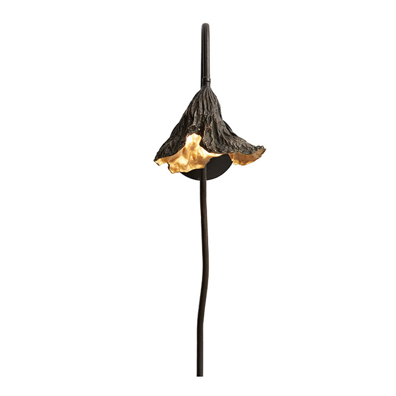Настенный светильник Увядший Лотос Withering Lotus Lamp I Золотой Темная бронза Настенный светильник Увядший Лотос Withering Lotus Lamp I Золотой Темная бронза в Тюмени | Loft Concept