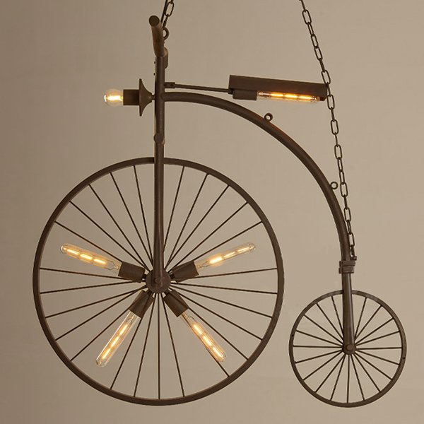 Сhandelier Loft BIKE Искусственная бурая ржавчина Сhandelier Loft BIKE Искусственная бурая ржавчина в Тюмени | Loft Concept