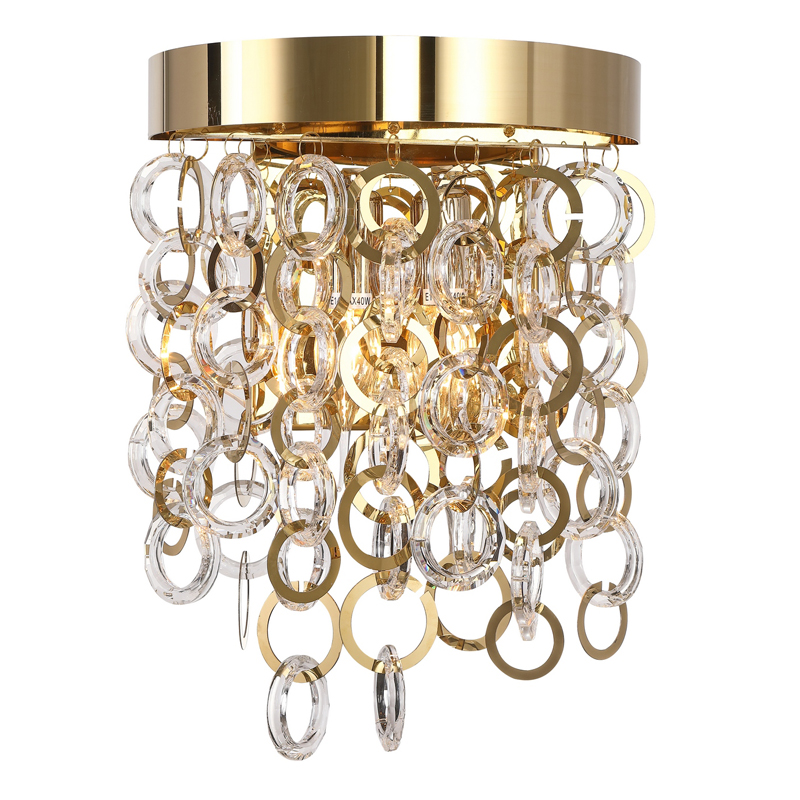Бра Maryse Sconce Глянцевое золото Прозрачный Бра Maryse Sconce Глянцевое золото Прозрачный в Тюмени | Loft Concept