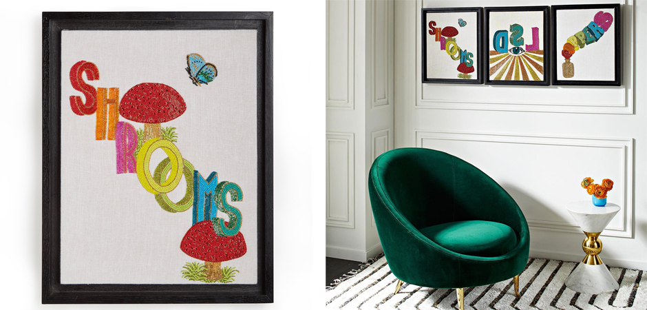 Панно Jonathan Adler Shrooms Beaded Wall Art Панно Jonathan Adler Shrooms Beaded Wall Art - Loft-Concept в Тюмени