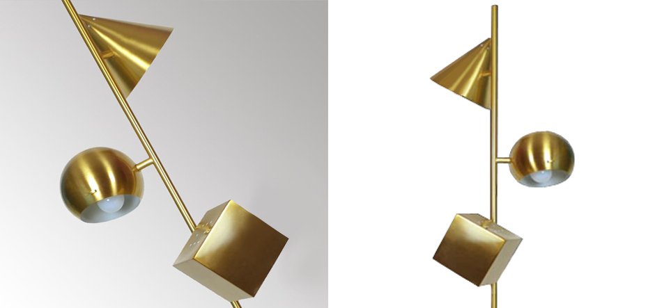 Торшер 3D geometry Gold Торшер 3D geometry Gold - Loft-Concept в Тюмени