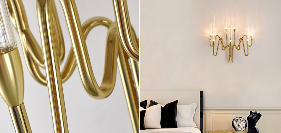 Бра Golden candle 3 Wall Sconce 7 ламп Бра Golden candle 3 Wall Sconce 7 ламп - Loft-Concept в Тюмени