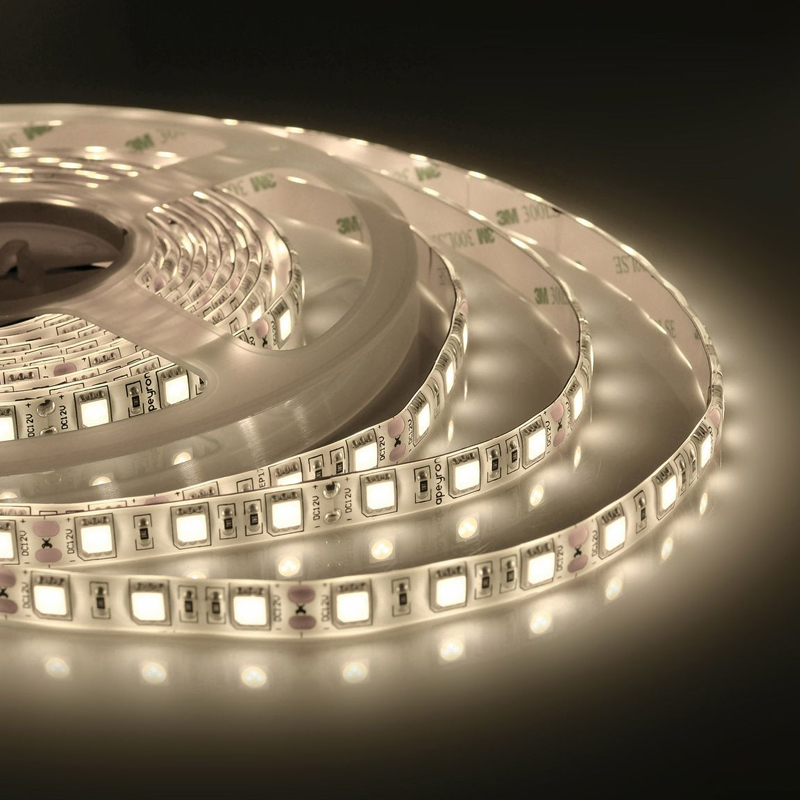 Светодиодная влагозащищенная лента 60LED/m 5050SMD теплый белый 5M Белый Светодиодная влагозащищенная лента 60LED/m 5050SMD теплый белый 5M Белый в Тюмени | Loft Concept