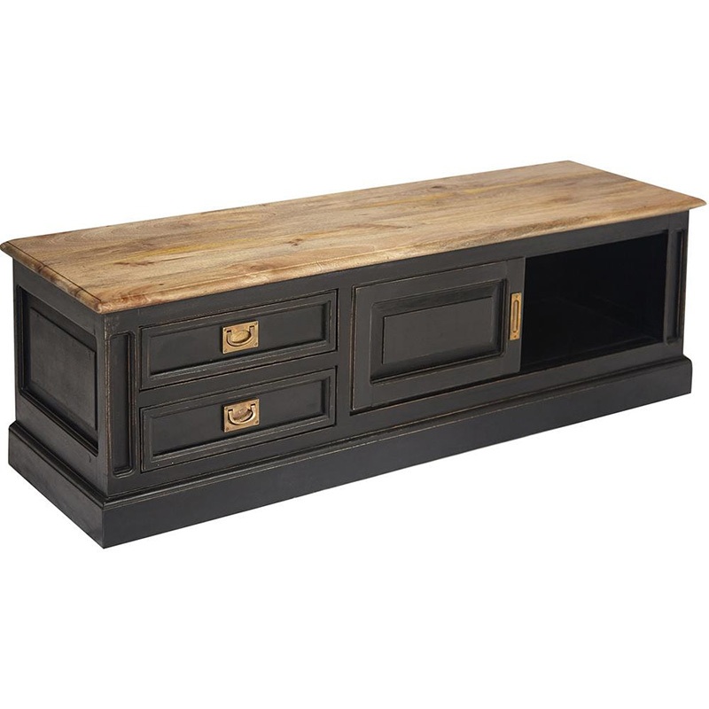 TV-тумба Provence Sylvie TV-stand Черный Древесина TV-тумба Provence Sylvie TV-stand Черный Древесина в Тюмени | Loft Concept