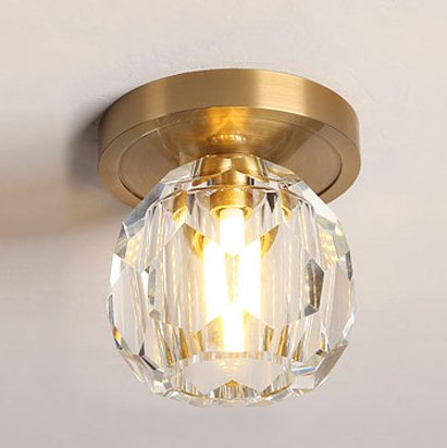 Потолочный светильник RH Boule de Cristal Single ceiling light Латунь Прозрачное Стекло Потолочный светильник RH Boule de Cristal Single ceiling light Латунь Прозрачное Стекло в Тюмени | Loft Concept
