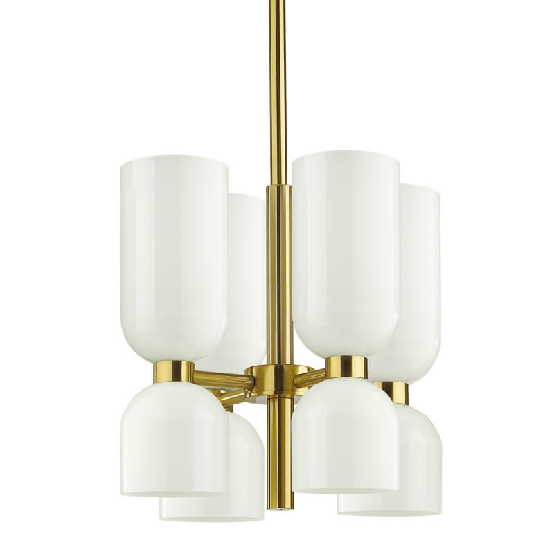 Люстра Lightmaker Studio Edie Chandelier 4 Белый Бронза Люстра Lightmaker Studio Edie Chandelier 4 Белый Бронза в Тюмени | Loft Concept