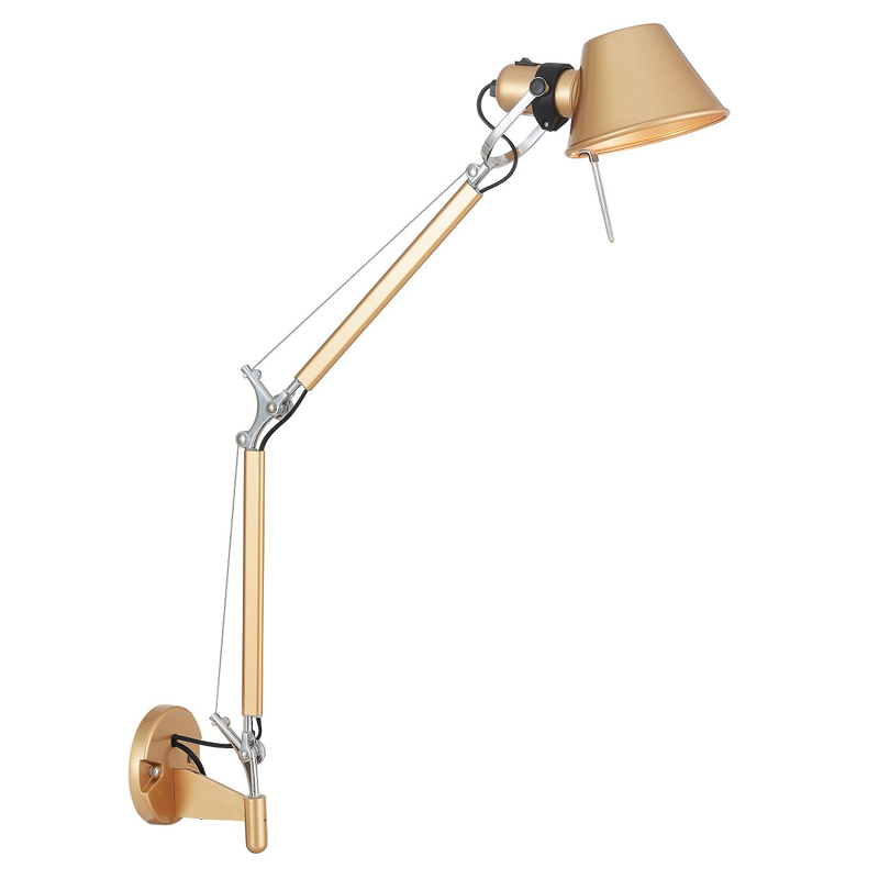 Бра с регулировкой наклона Artemide Золотой Хром Бра с регулировкой наклона Artemide Золотой Хром в Тюмени | Loft Concept