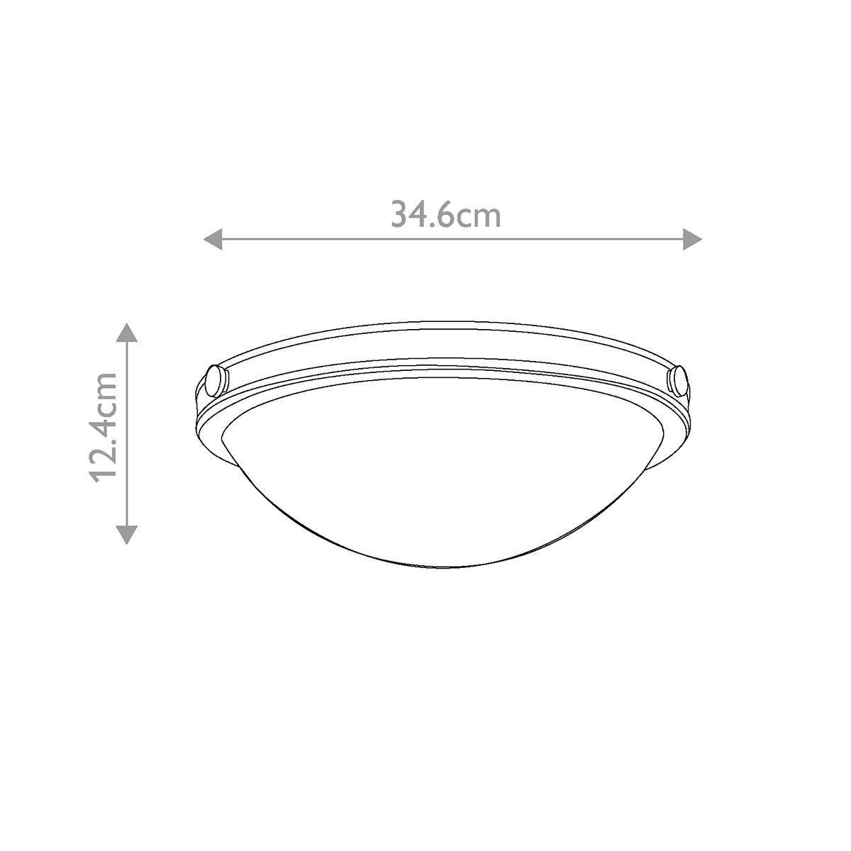 Потолочный светильник цвета латунь с полусферическим матовым белым плафоном Hinkley в Тюмени