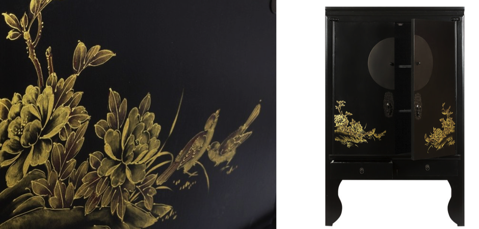 Шкаф Chinese Bird Black Шкаф Chinese Bird Black - Loft-Concept в Тюмени