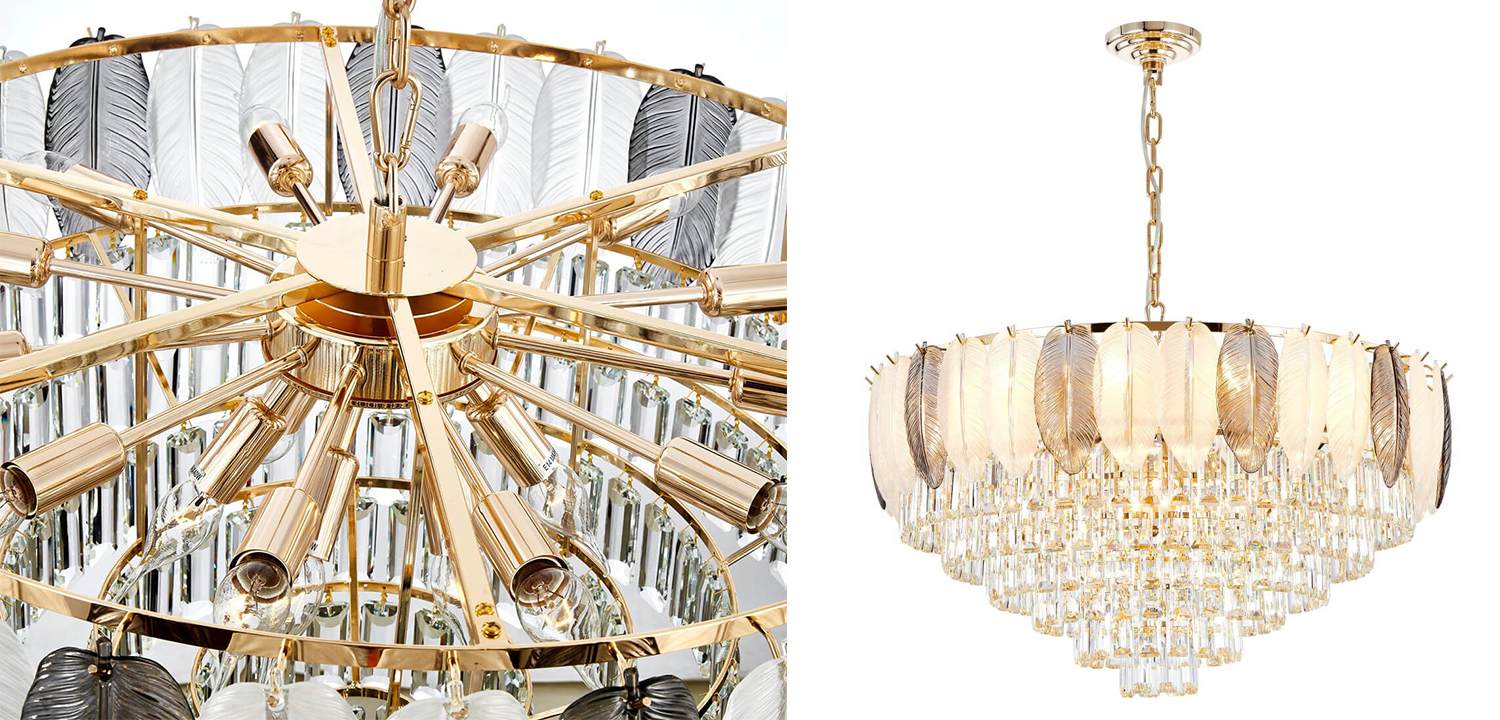 Люстра Crystal in Petals Chandelier 79 - фото