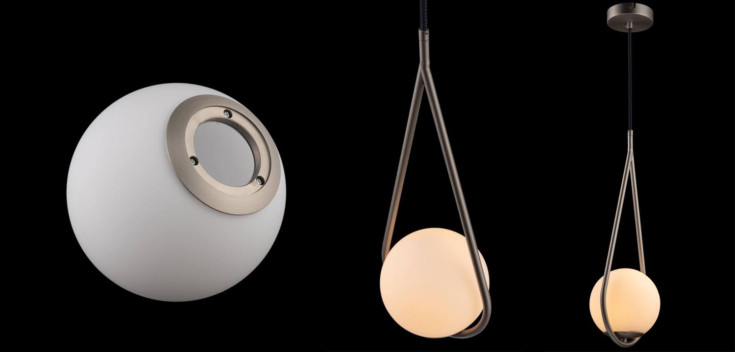 Подвесной светильник B.LUX C Ball nickel 48 - фото №1