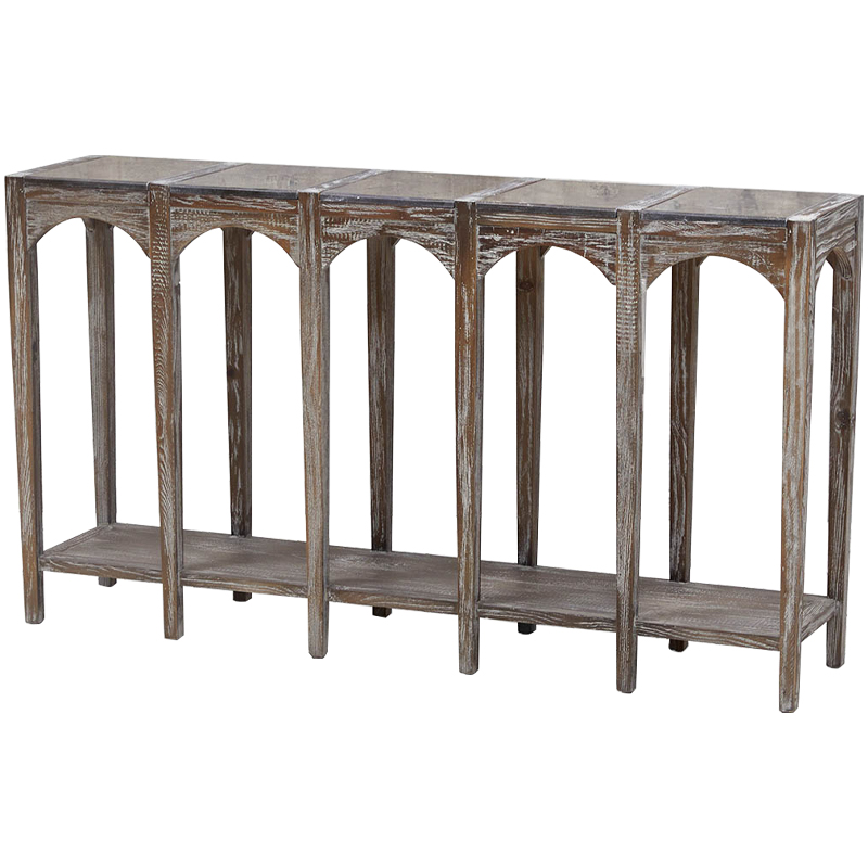 Деревянная консоль с каменной столешницей Beata Wood Console Коричневый Деревянная консоль с каменной столешницей Beata Wood Console Коричневый в Тюмени | Loft Concept