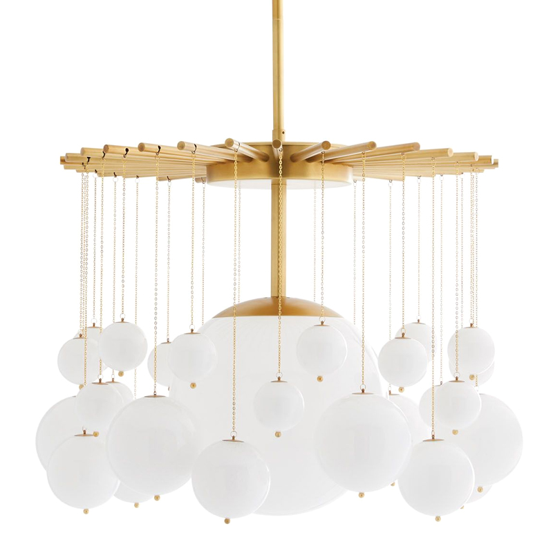 Люстра Arteriors MIRA CHANDELIER Золотой Белый Люстра Arteriors MIRA CHANDELIER Золотой Белый в Тюмени | Loft Concept