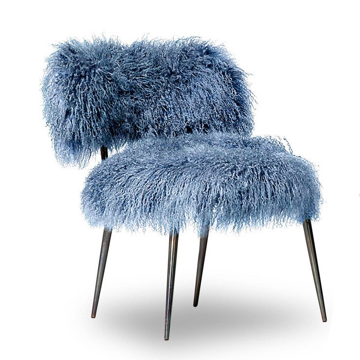 Стул Baxter Nepal Fauteuil Сапфирово-синий Темная бронза Стул Baxter Nepal Fauteuil Сапфирово-синий Темная бронза в Тюмени | Loft Concept