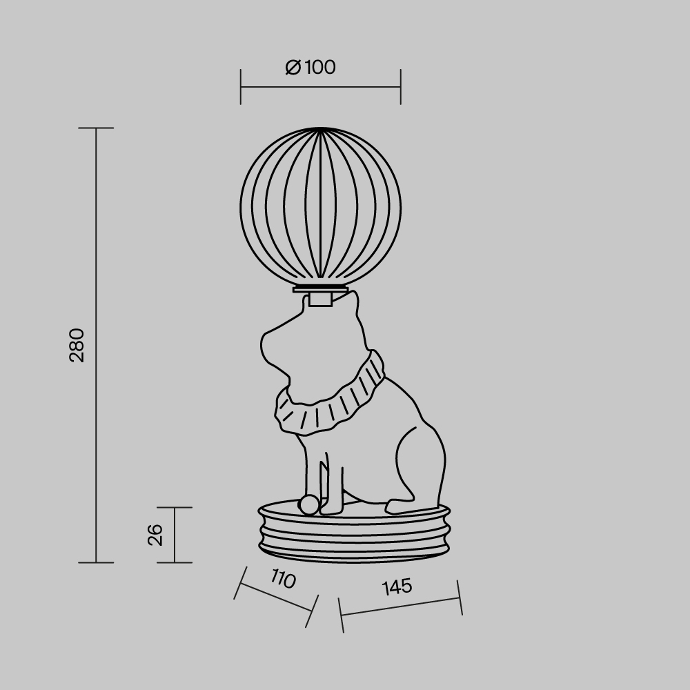 Настольный светильник Senor Capybara 3000К 5Вт в Тюмени