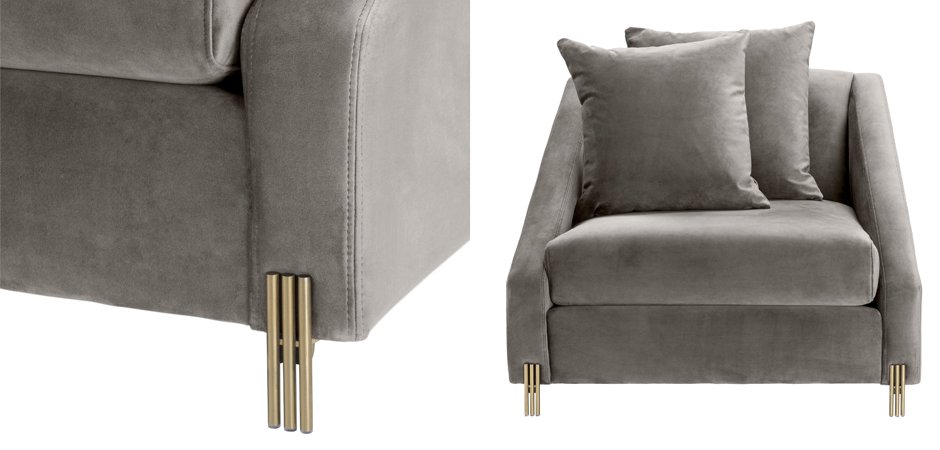 Кресло Eichholtz Chair Candice grey Кресло Eichholtz Chair Candice grey - Loft-Concept в Тюмени