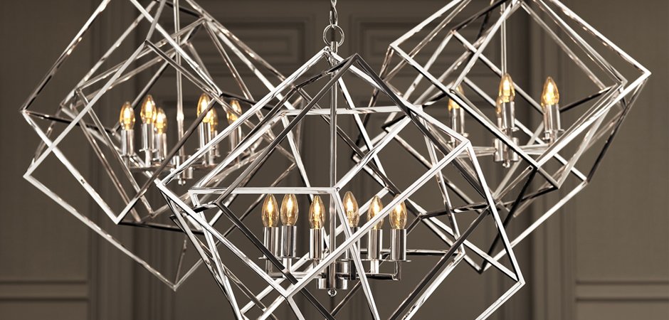 Подвесной светильник КУБ Matrix цвет Nickel Подвесной светильник КУБ Matrix цвет Nickel - Loft-Concept в Тюмени