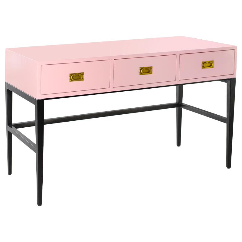 Консоль Orpha Console Розовый Черный Золотой Консоль Orpha Console Розовый Черный Золотой в Тюмени | Loft Concept
