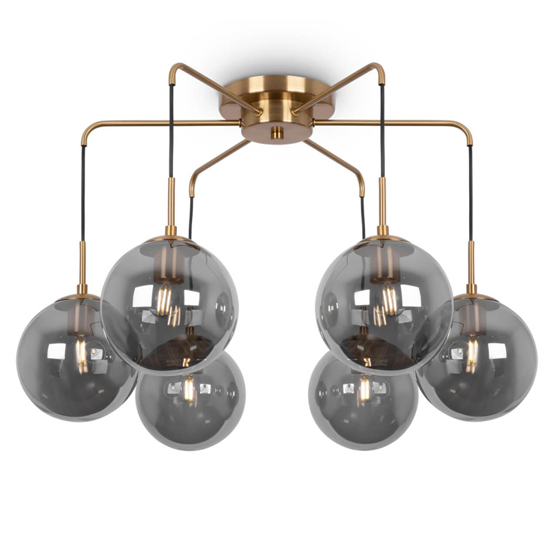 Потолочная люстра Benigno Chandelier Золотой Прозрачный (Transparent) Черный Потолочная люстра Benigno Chandelier Золотой Прозрачный (Transparent) Черный в Тюмени | Loft Concept