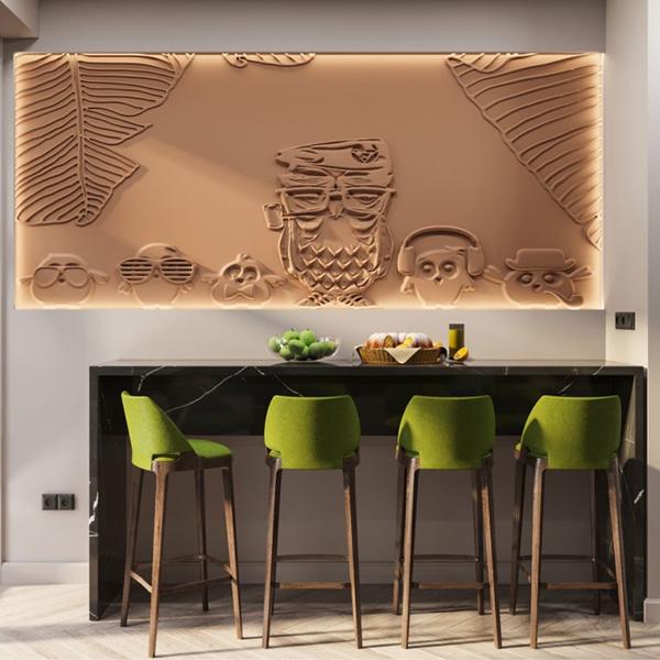 Барельеф OWLS Барельеф OWLS в Тюмени | Loft Concept