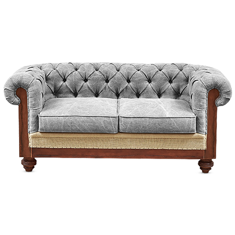 Диван Deconstructed Chesterfield Sofa double Gray Коричневый Бежево-серый Серый Диван Deconstructed Chesterfield Sofa double Gray Коричневый Бежево-серый Серый в Тюмени | Loft Concept