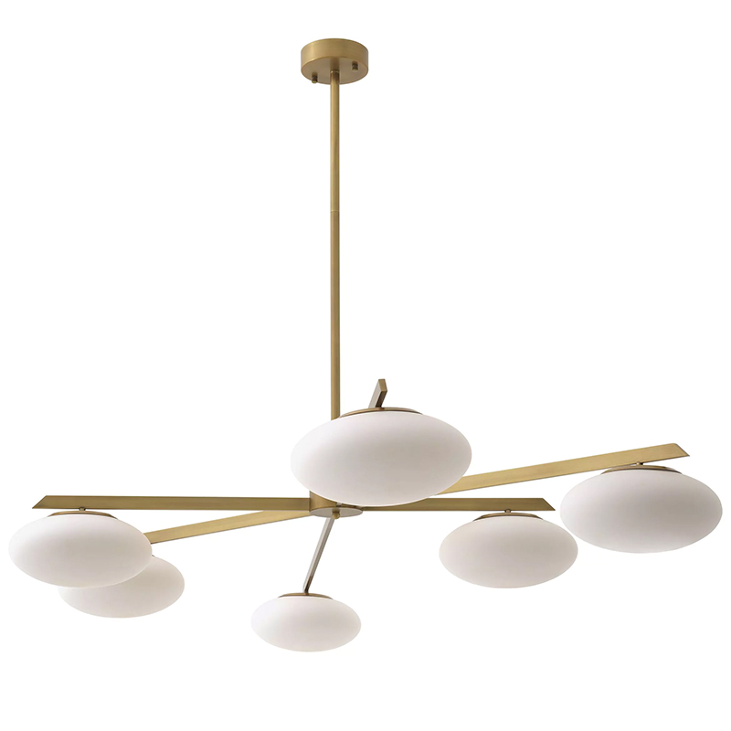 Люстра Eichholtz Chandelier Evergreen L Латунь Белый Люстра Eichholtz Chandelier Evergreen L Латунь Белый в Тюмени | Loft Concept