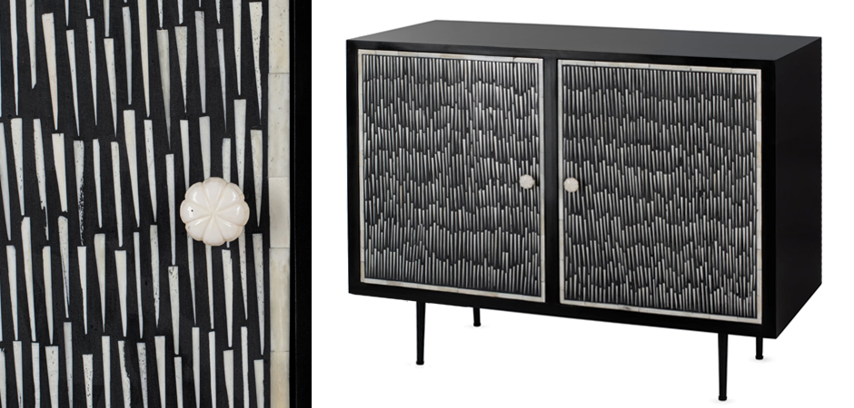 Буфет инкрустированный Inlaid Bone Black and white Буфет инкрустированный Inlaid Bone Black and white - Loft-Concept в Тюмени