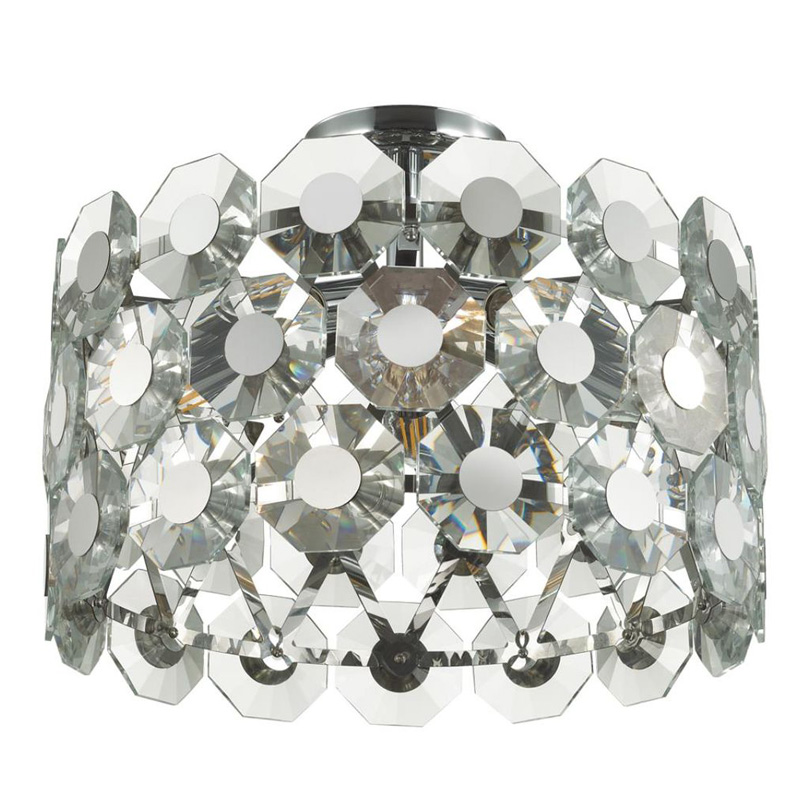 Потолочный светильник Crystal Octagons Chrome Хром Прозрачное Стекло Потолочный светильник Crystal Octagons Chrome Хром Прозрачное Стекло в Тюмени | Loft Concept