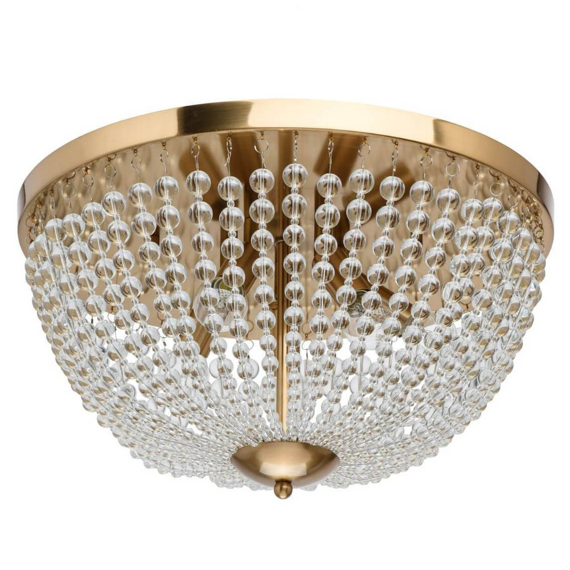 Потолочный светильник Virginia Clear Beads ceiling Gold S Золотой Прозрачное Стекло Потолочный светильник Virginia Clear Beads ceiling Gold S Золотой Прозрачное Стекло в Тюмени | Loft Concept