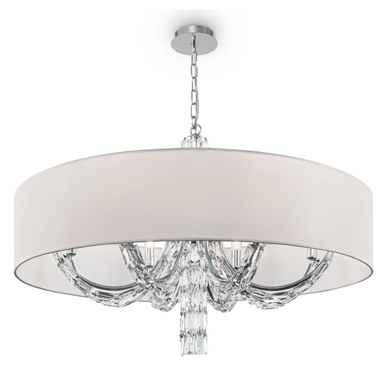 Люстра Damiana Chandelier 88 Белый Хром Люстра Damiana Chandelier 88 Белый Хром в Тюмени | Loft Concept